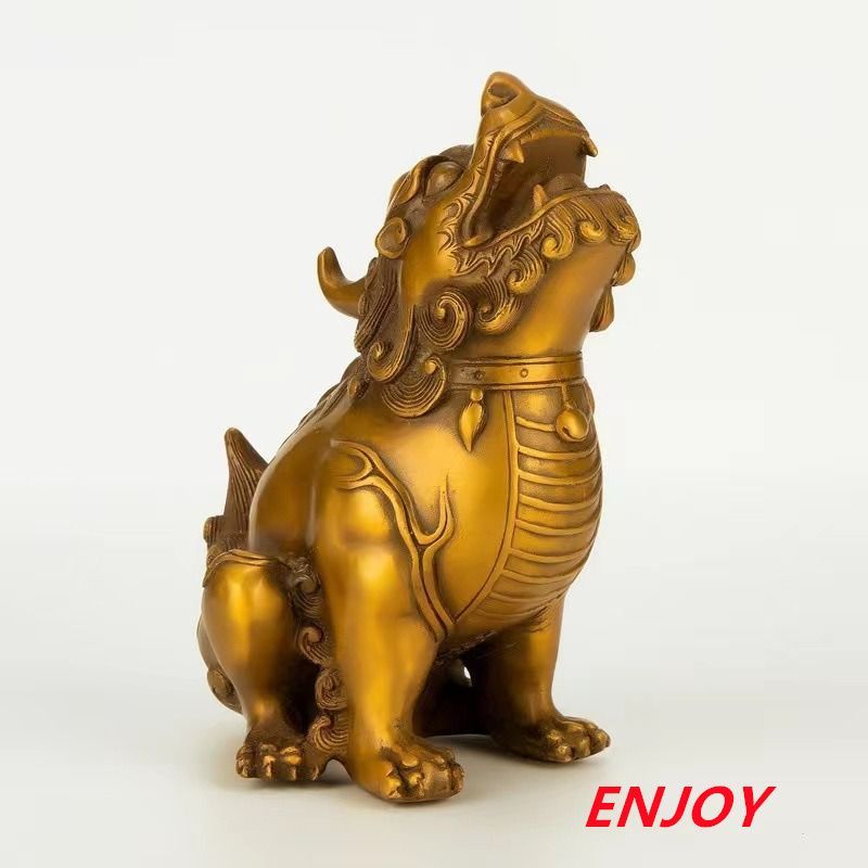 獅子 ライオン 置物 オブジェ 豪華 風水グッズ オーナメント 装飾品