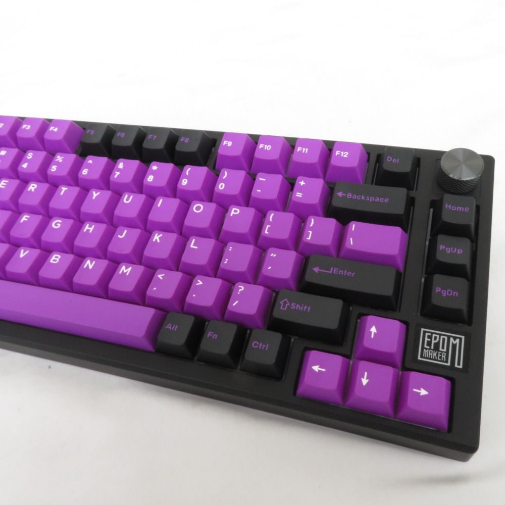 EPOMAKER TH80 SE ゲーミングキーボード Black Purple-SE ゲーム周辺