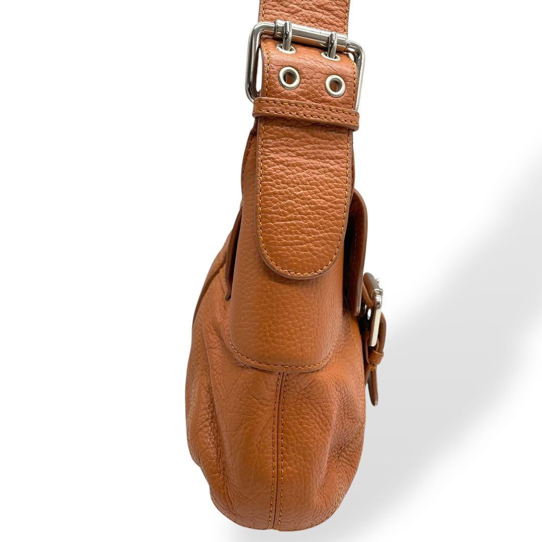 極美品　FURLA フルラ　ハンドバッグ　ワンショルダー　ブラウン　保存袋付 極美品 FURLA フルラ ハンドバッグ ワンショルダーバッグ レザー
