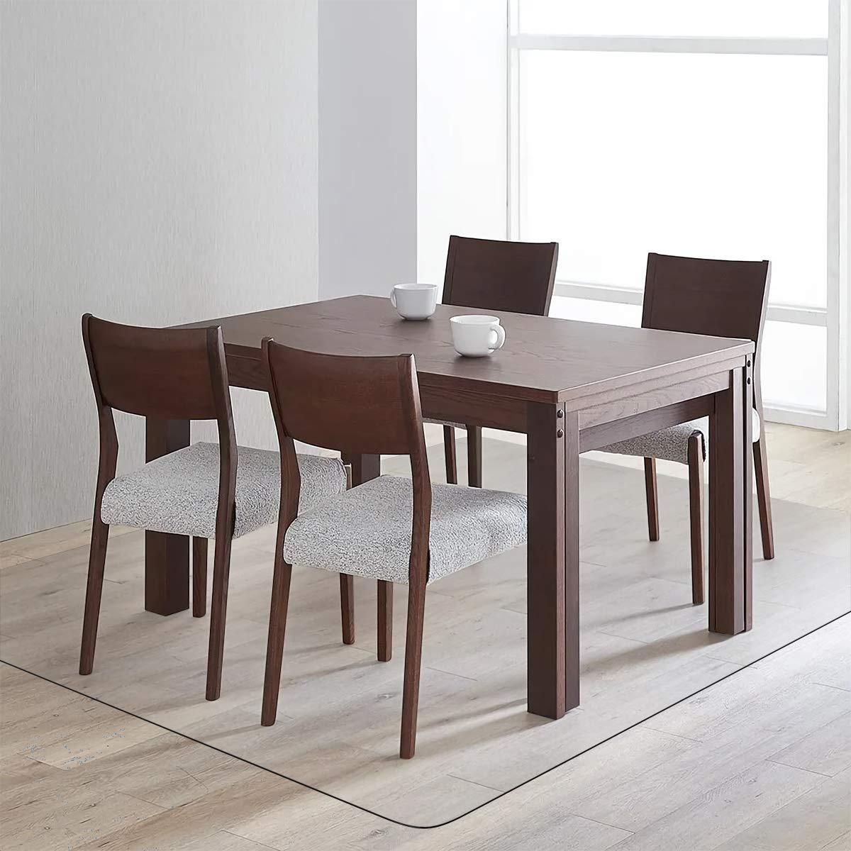 新着商品 床暖房対応 お手入れ簡単 汚れ防止 滑り止め おしゃれ 撥水 ソフト 透明マット テーブルマット クリアマット 厚さ1.5mm 180 180-NEW 超大判 特大サイズ 180X180cm PVC クリア ダイニングマット