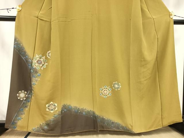 平和屋着物□訪問着 正倉院花文 暈し染め 金銀彩 正絹 逸品