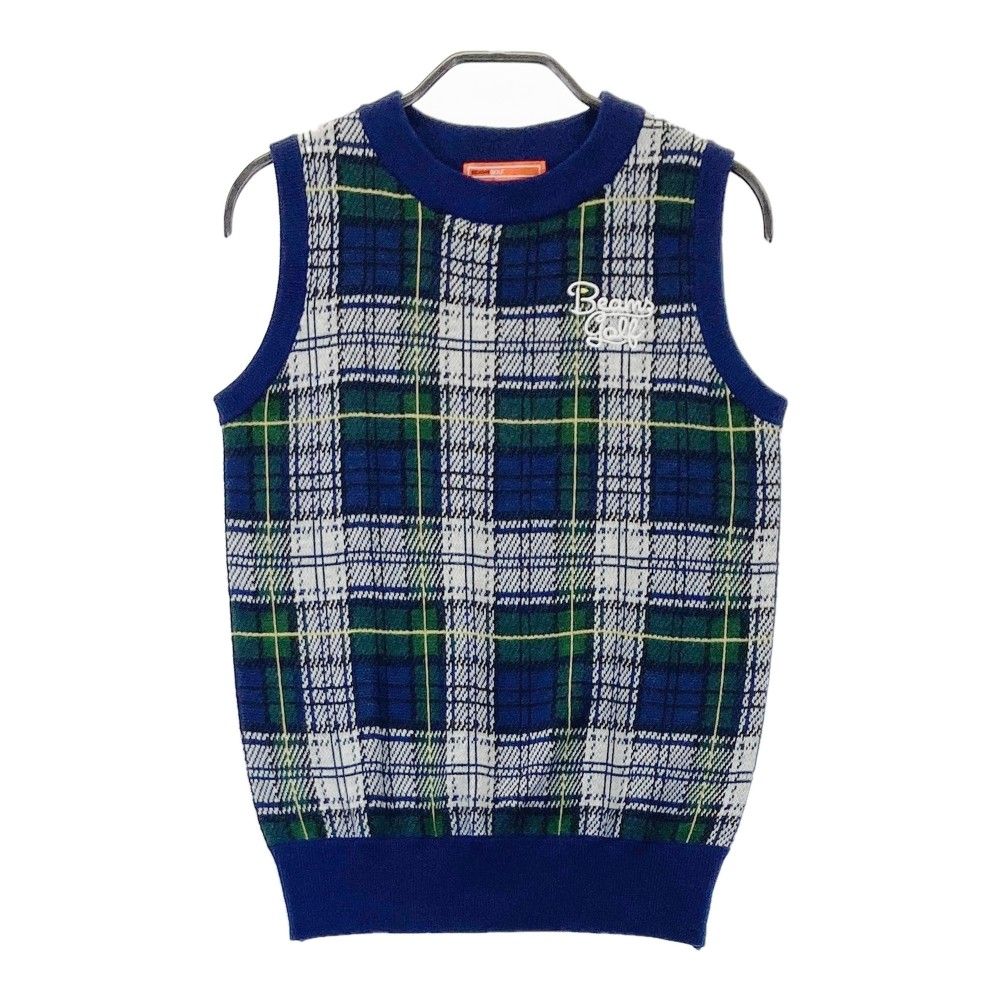 サイズ：M BEAMS GOLF ビームスゴルフ ニットベスト チェック柄