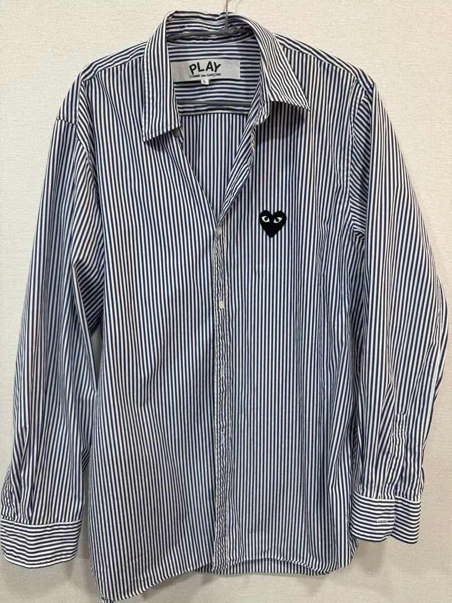 【雷市場（ポンジャン）商品韓国直送】 COMME des GARCONS(コム・デ・ギャルソン) ストライプ シャツ L