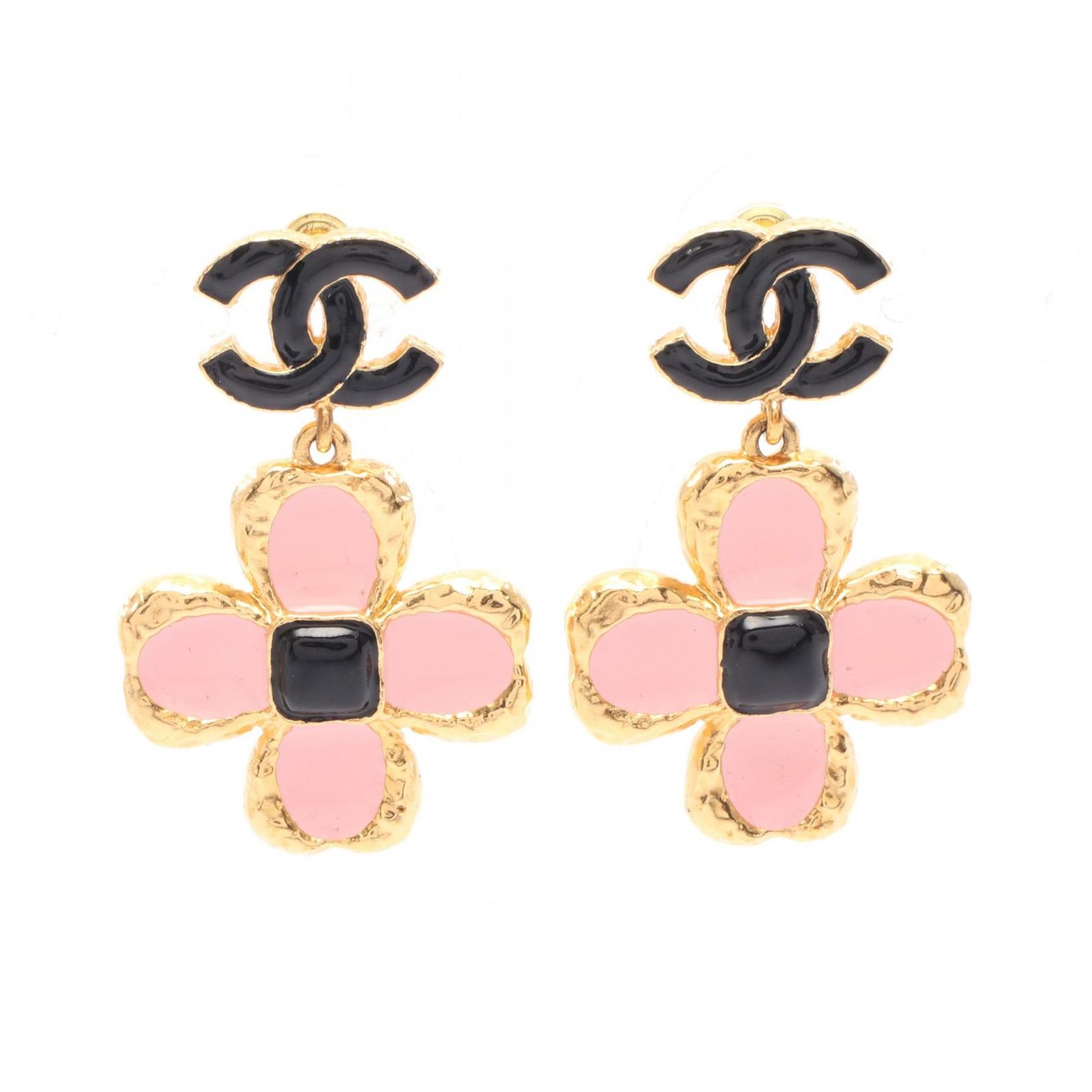 シャネル CHANEL ピアス ココマーク GP ゴールドメッキ ピアス レディース Used A