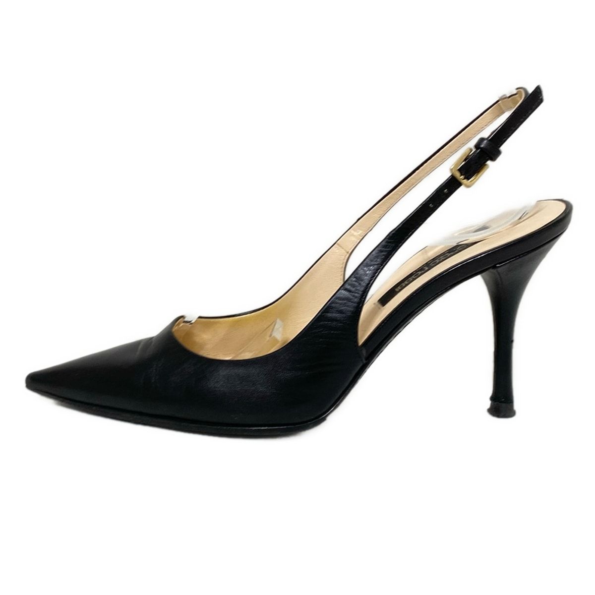 最終価格　SERGIO ROSSI　セルジオロッシ　レザー ミュール　極美品♥️ セルジオロッシ Sergio rossi ゴールドプレート レザーサンダル