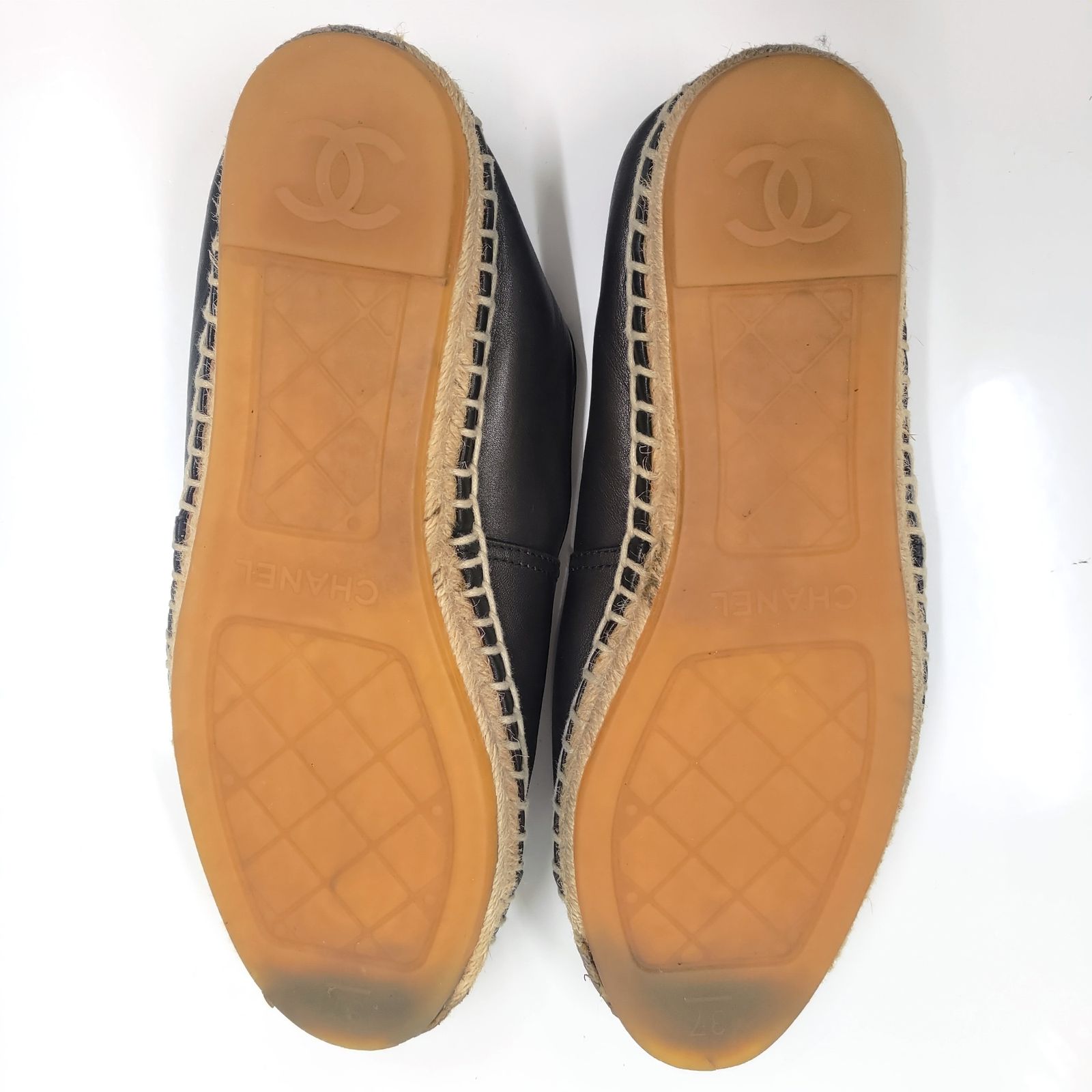 CHANEL シャネル スリッポン スニーカー エスパドリーユ レザー 本革