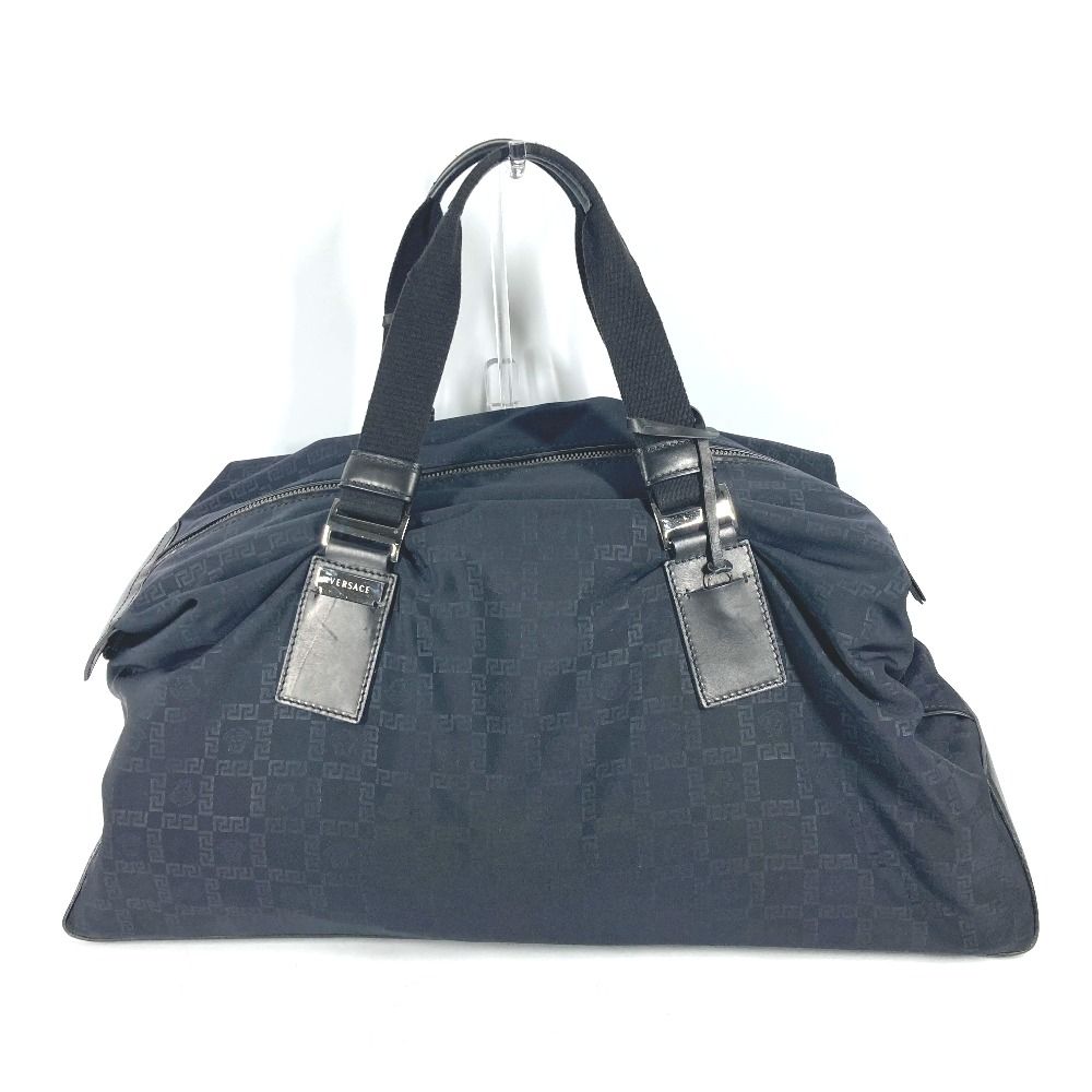 VERSACE ヴェルサーチ ボストンバッグ グレカ メデューサ ロゴ