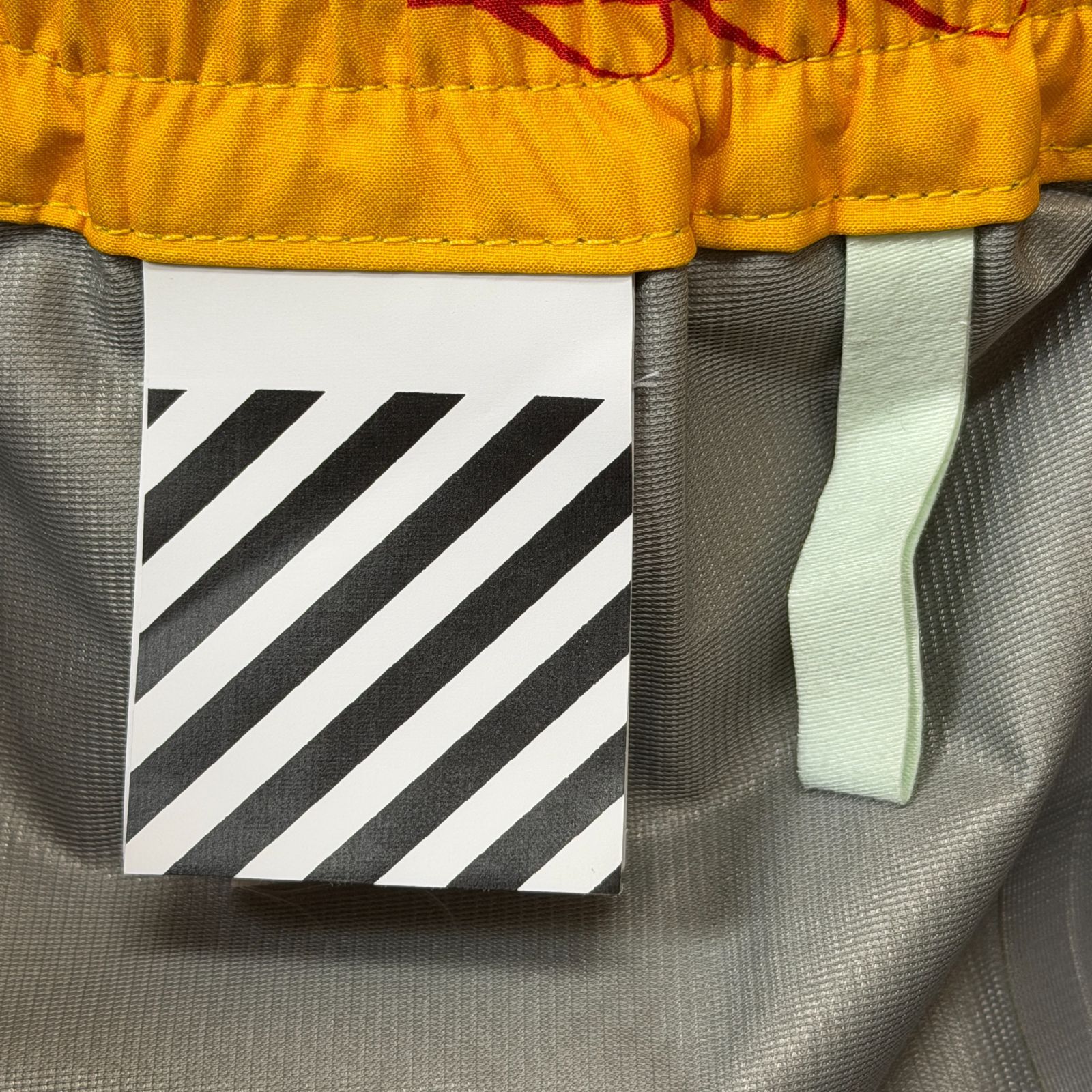  正規 OFF-WHITE Industrial Gore-tex Track Trousers In G ゴアテックストラックパンツ ナイロンパンツ イージーパンツ オフホワイト M 942 4 ワイドパンツ イージーパンツ パンツ