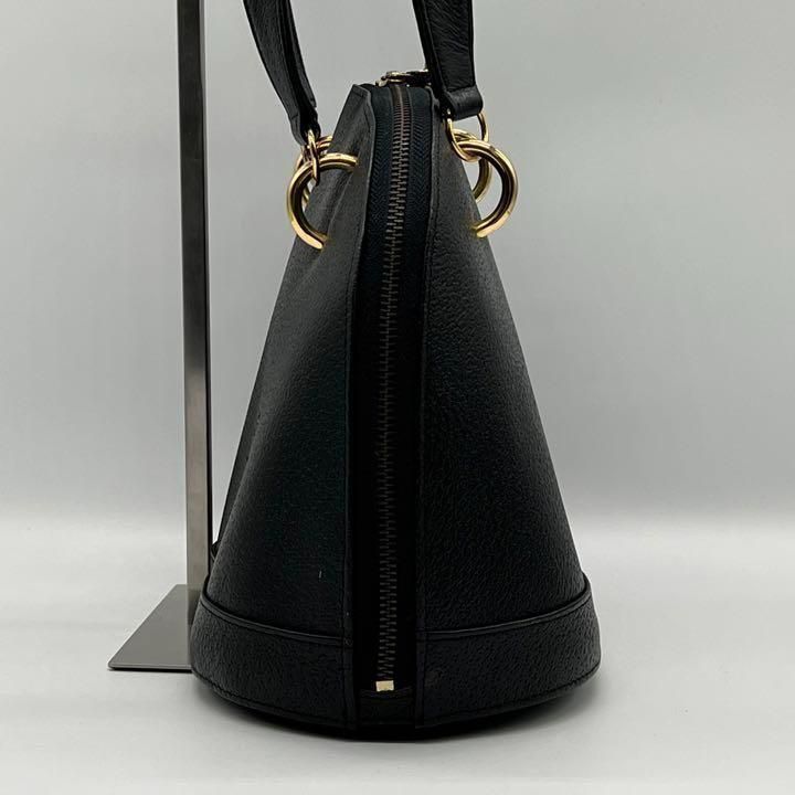 【美品】GHERARDINI ゲラルディーニ ハンドバッグ レザー ブラック 美品】GHERARDINI ゲラルディーニ ハンドバッグ ブラック - メルカリ