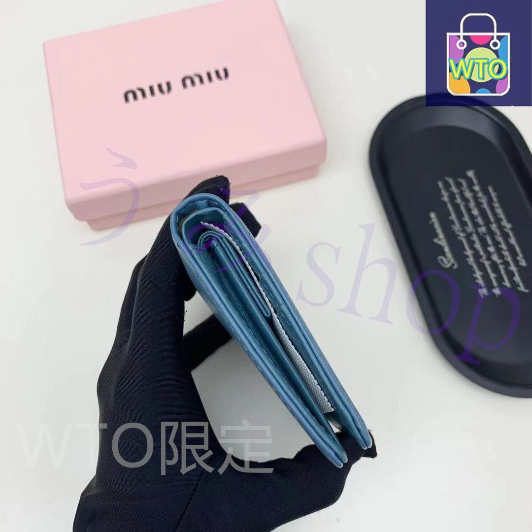 ♡MIU MIU♡二つ折り財布 楽天市場】MIUMIU ミュウミュウ 二つ折り財布 MATELASSE