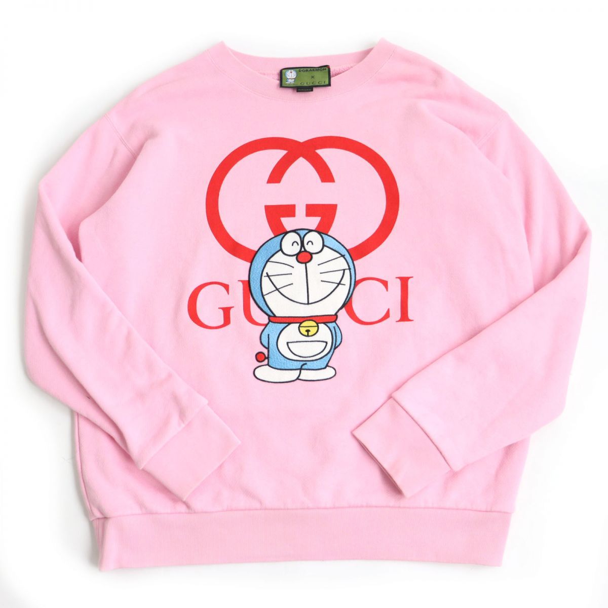 美品◇21SS グッチ×ドラえもん 617964 インターロッキングG ロゴ
