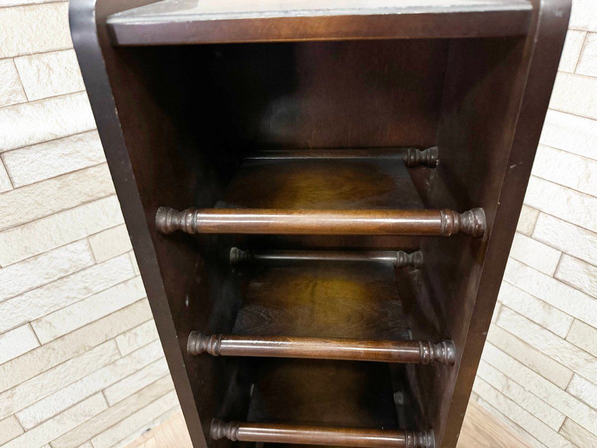 飛騨の家具 キツツキマーク 木製 スリッパラック 5段 シューズラック