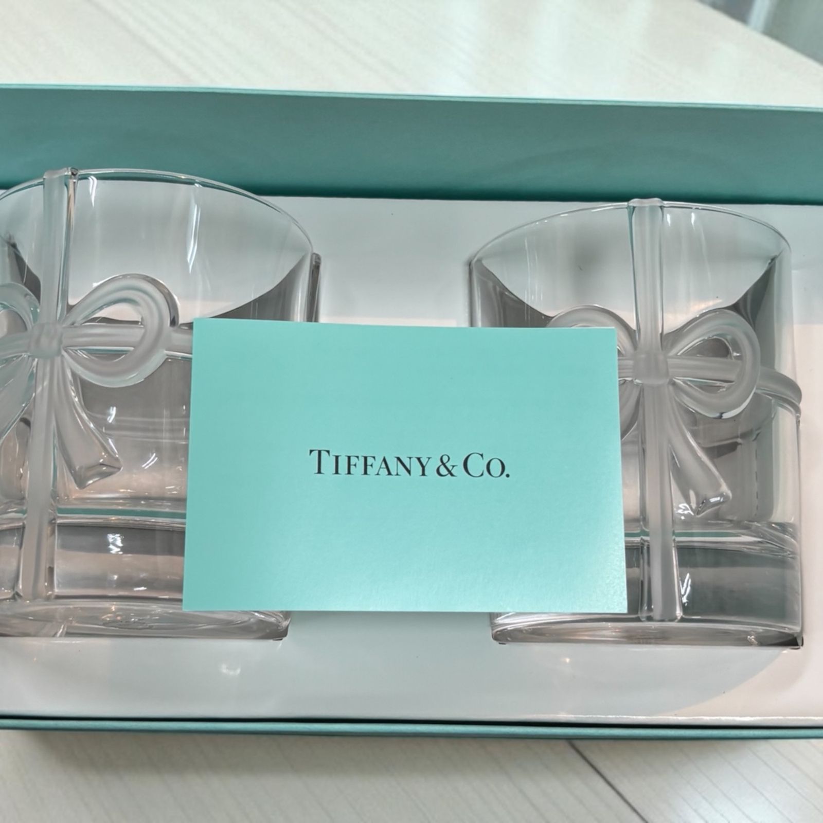 Tiffany &amp; Co. - Tiffany&amp;Co ボウグラスセット Tiffany&Co. ボウグラスセット - メルカリ