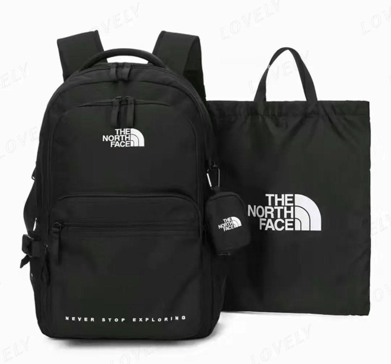 【新品 人気モデル】 ザ ノースフェイス リュック 通学 30L THE NORTH FACE DUAL POCKET ポーチ付き バックパック ブラック メンズ レディース C