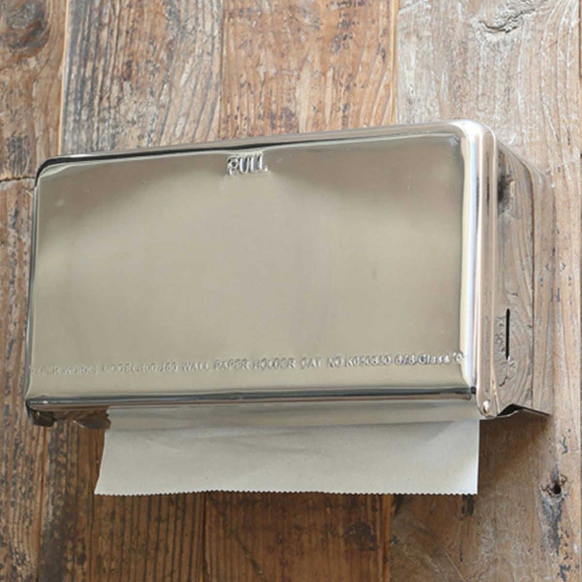 ダルトン ティッシュケース シルバー スチール 厚型対応 （ ティッシュカバー ティッシュディスペンサー おしゃれ 置き型 壁掛け ステンレス DULTON スタイリッシュ ティッシュボックス 厚型 