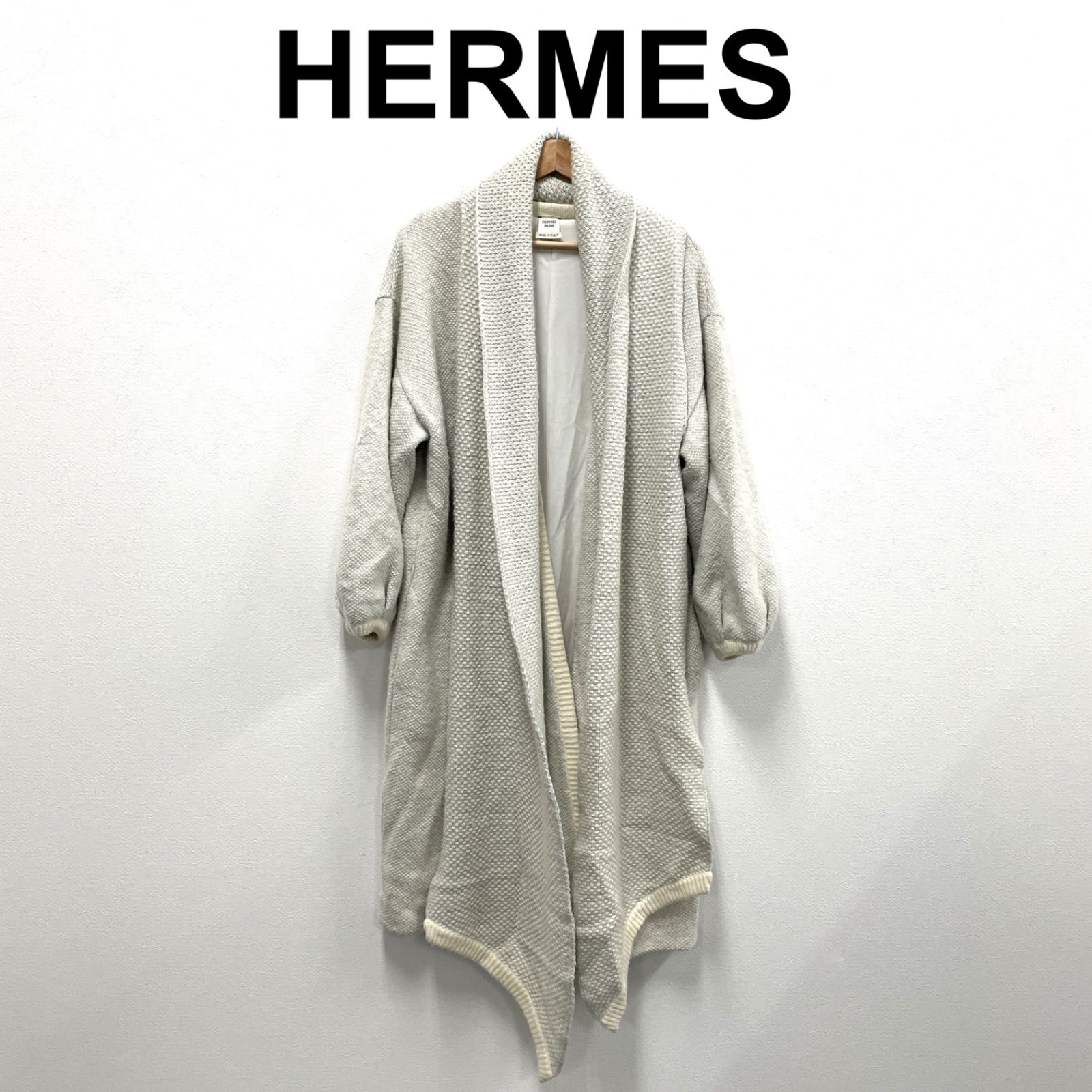 ✨美品✨エルメス シャドーホース ニット チェス カシミア100% チャコール エルメス ニット セーター 23SS ブリッド・ドゥ・ガラ ドット