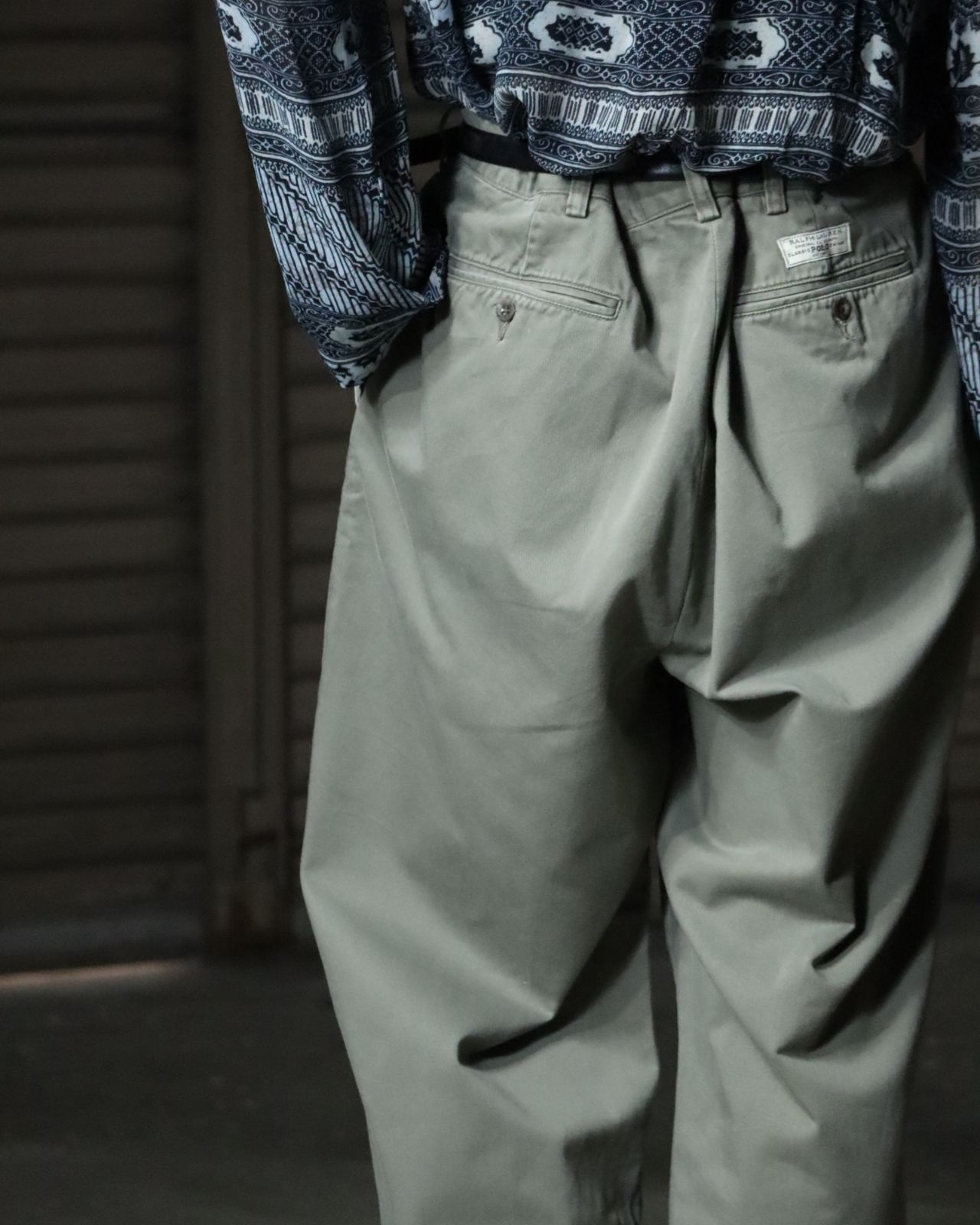Polo by Ralph Lauren 2tuck wide classic chino pants 1990s ANDREW