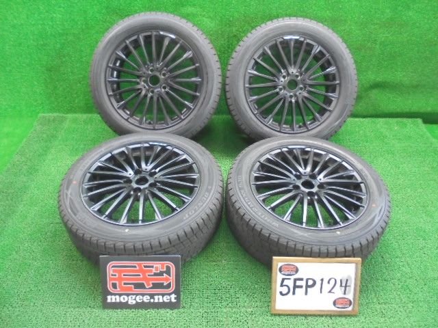 5FP124 BBC バリ山 製 225 55R19 ウインターマックスSJ8 スタッドレス アルミホイールセット 40系アルベル