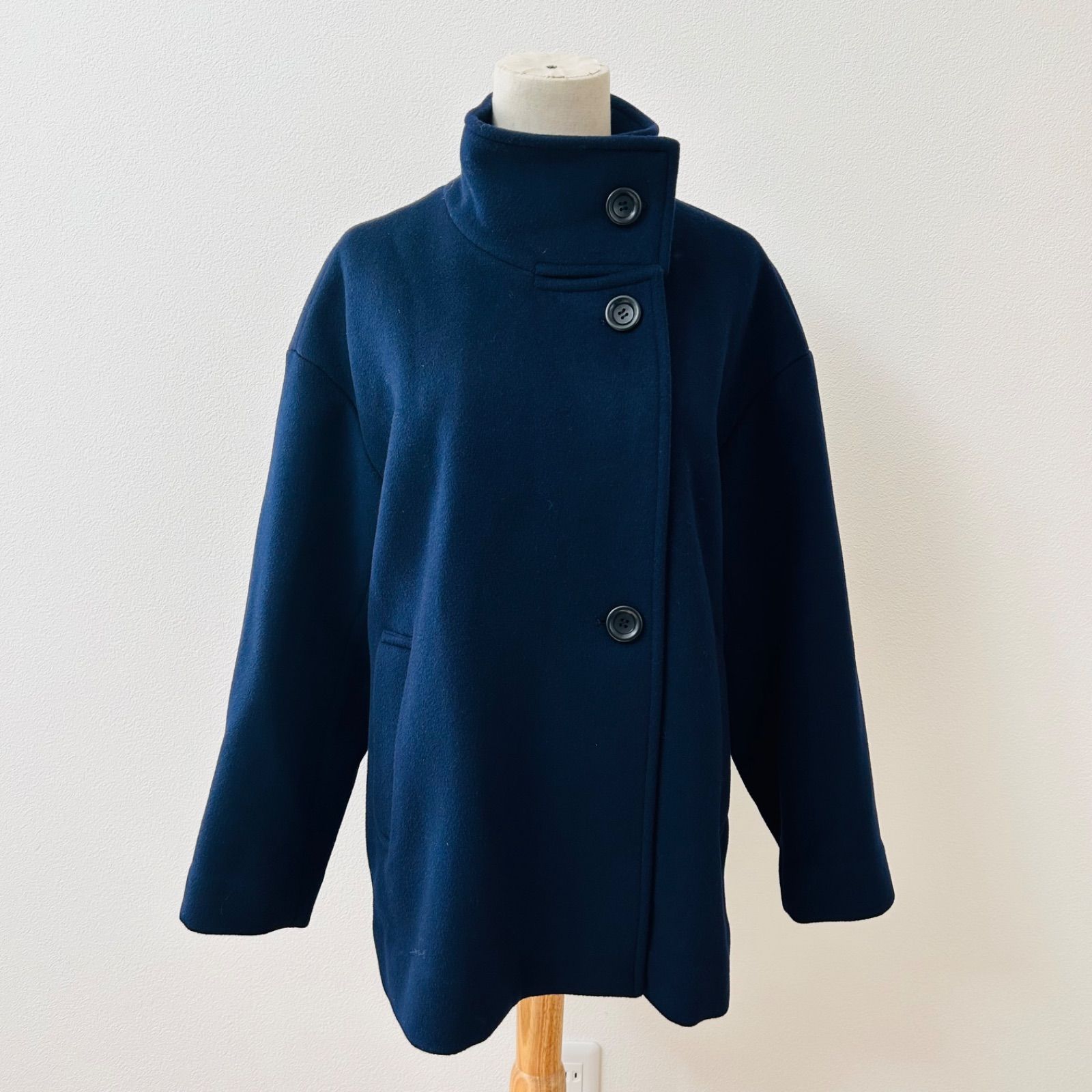 ジャーナルスタンダード スーパー120ダブルビーバーハイネックコート