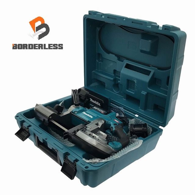 makita マキタ 40Vmax 充電式バンドソー PB001GRDX バッテリ2個 2.5Ah 充電器 ケース付 コードレス 帯鋸切断機 110904