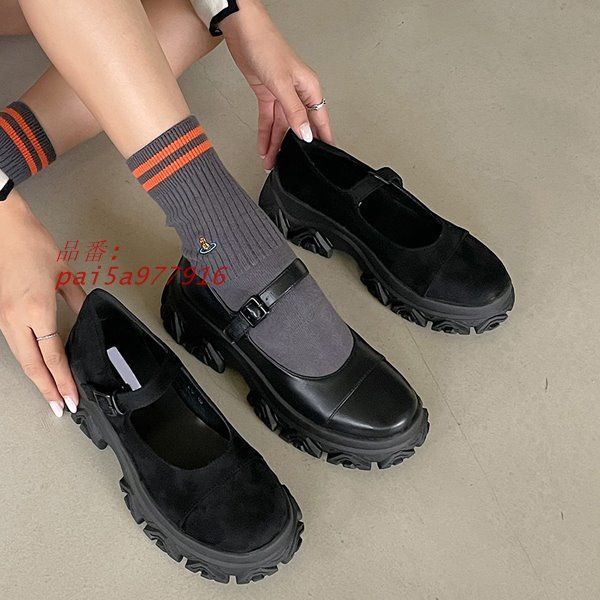 パンプス 厚底 スエードタッチ レザータッチ 履きやすい 痛くない デイローヒール 春夏秋冬 オールシーズン シンプル pai5a977916