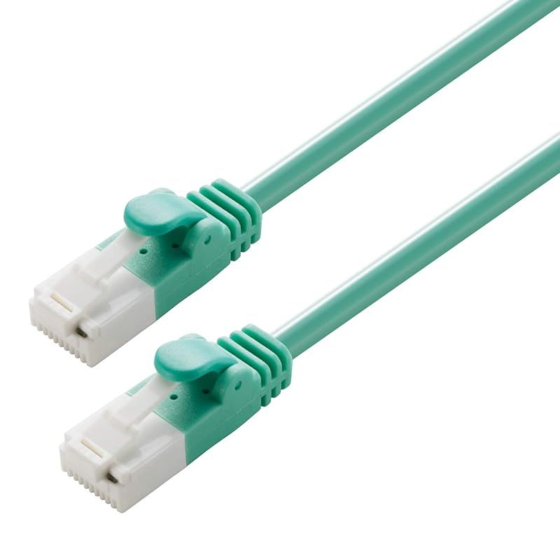 エレコム LANケーブル CAT6 20m ツメが折れない 爪折れ防止コネクタ 簡易パッケージ RoHS指令準拠 グリーン LD-GPT/GN20/RS 0