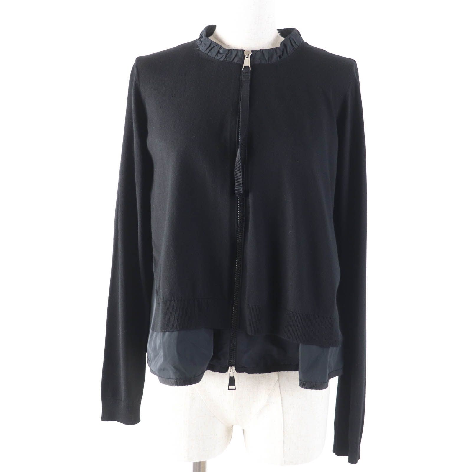 美品☆MONCLER モンクレール MAGLIA ロゴワッペン付 ZIP UP
