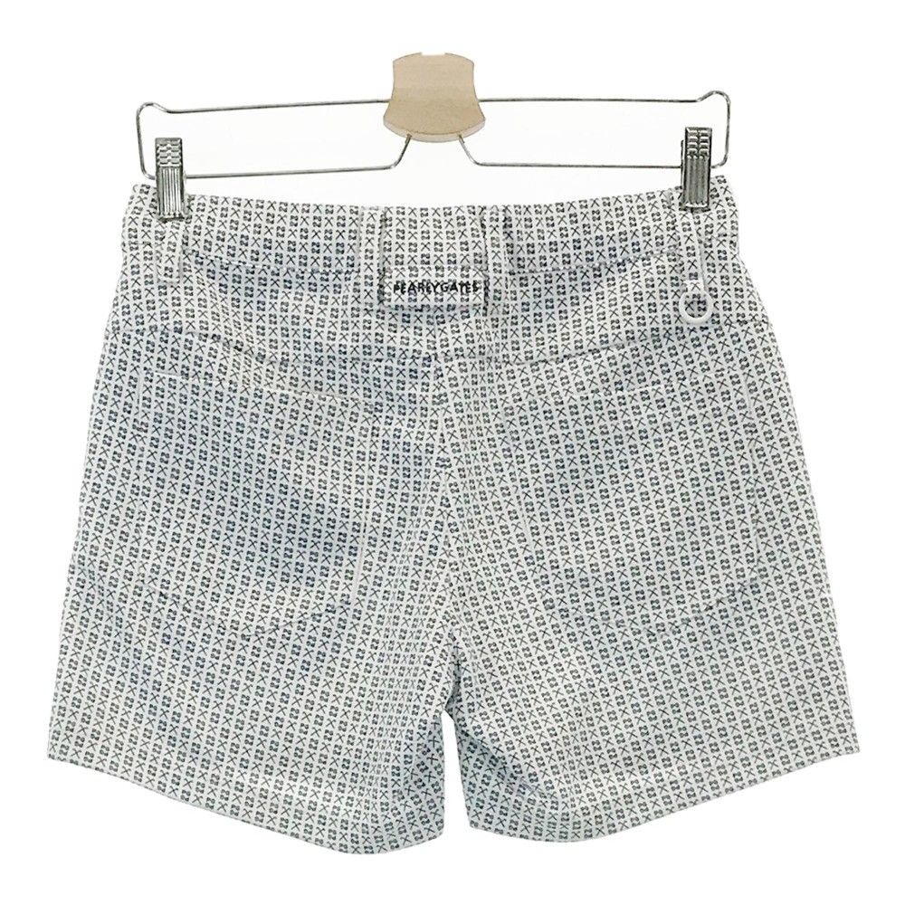 超激安セール開催中です！ サイズ 1 PEARLY GATES パーリーゲイツ モデル ショートパンツ ロゴ総柄 ホワイト系 240101218642 ゴルフウェア レディース ストスト