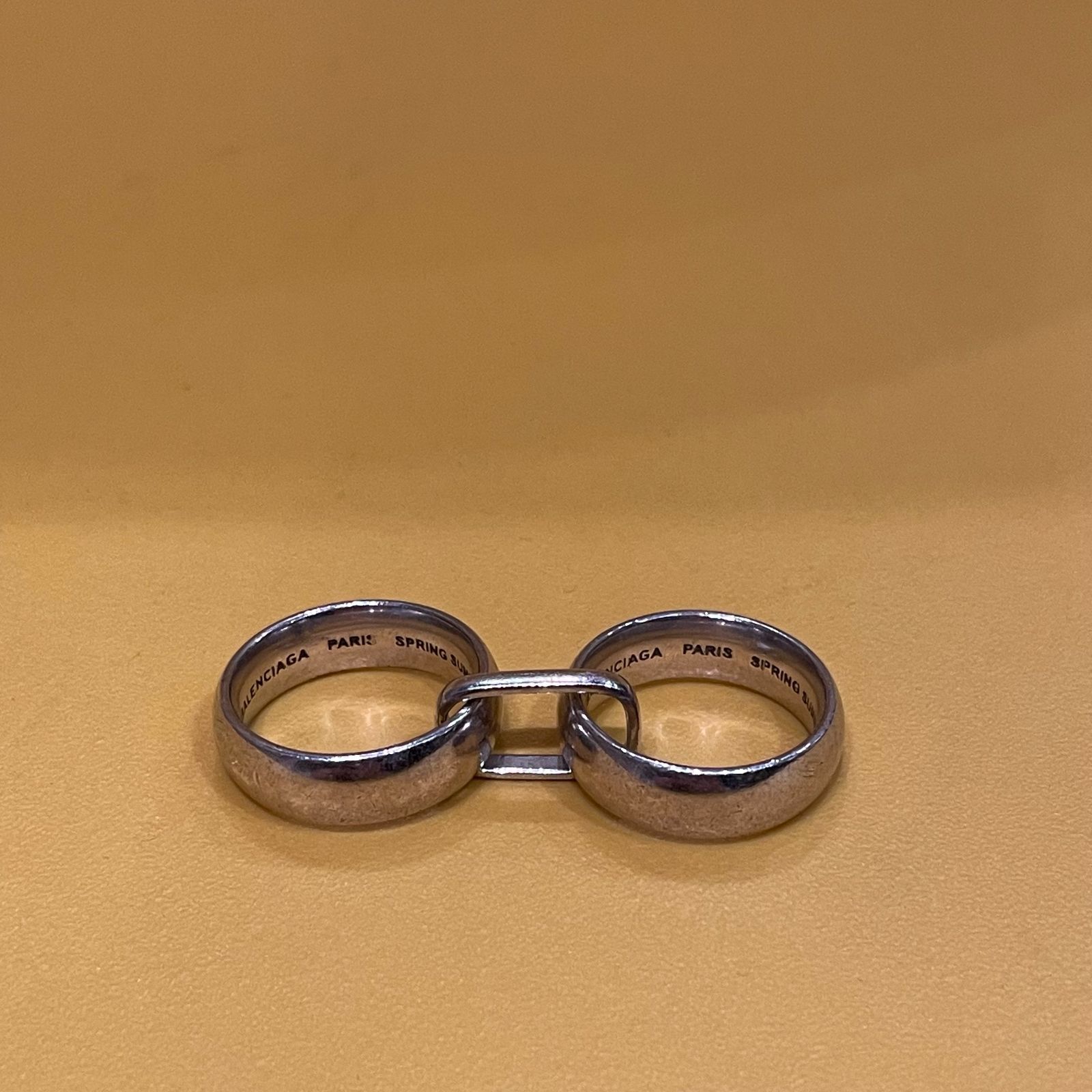 BALENCIAGA バレンシアガ 17SS シルバーリング 指輪 SIZE 約13～14号