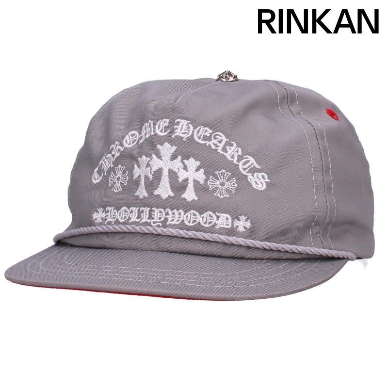 クロムハーツ GAS STATION CAP トリプルクロス刺繍ベースボール帽子 メンズ ONE SIZE