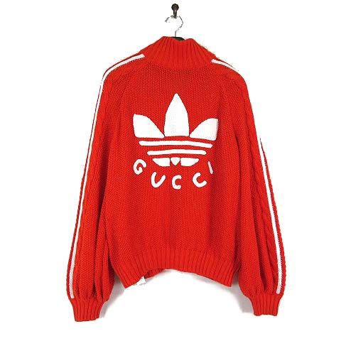 GUCCI ニット バックロゴ パッチワーク 3Dゲージ XS ラナウール