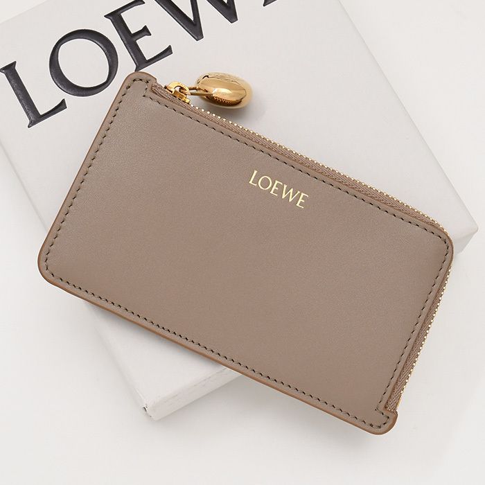 LOEWE ロエベ ぺブル コインカードホルダー シャイニーナパカーフ