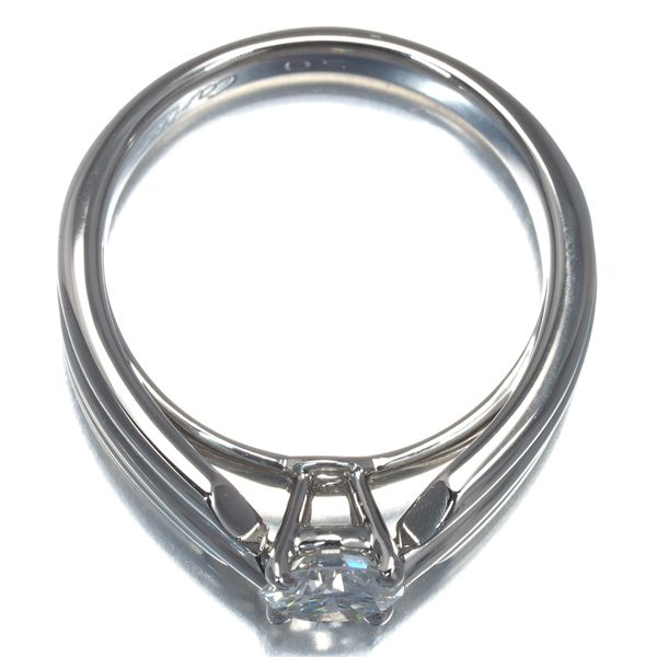 カメメ カルティエ リング ダイヤ ダイヤモンド 0.45ct程 ソリテール 50号