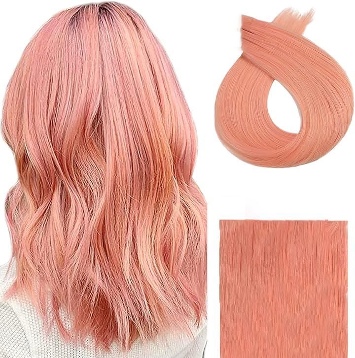 XUANHEFA 人毛 ring loop hair チップエクステ レミーエクステ