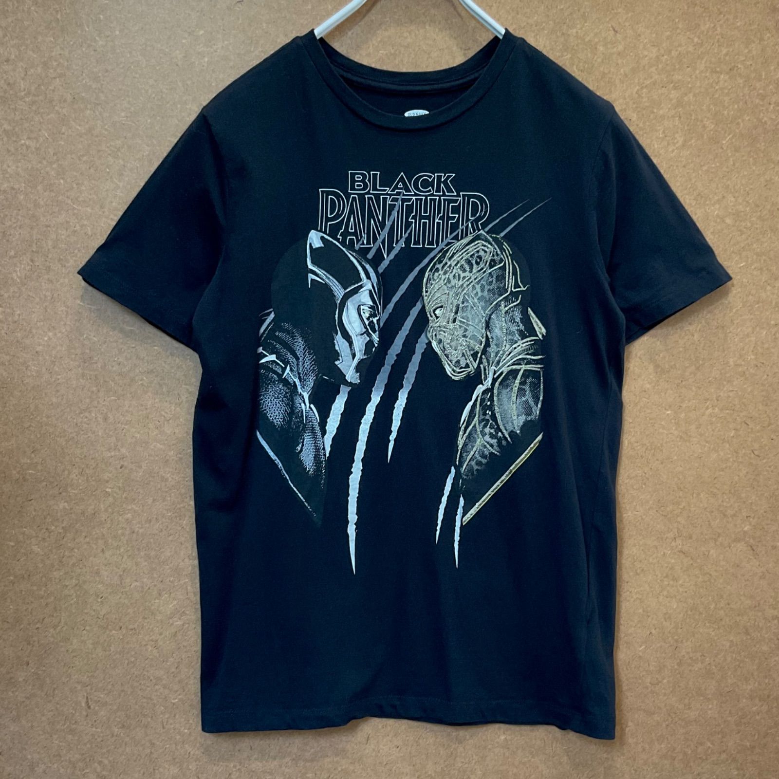 USA古着 ブラックパンサーBLACK PANTHER マーベルMARVEL 半袖Tシャツ 