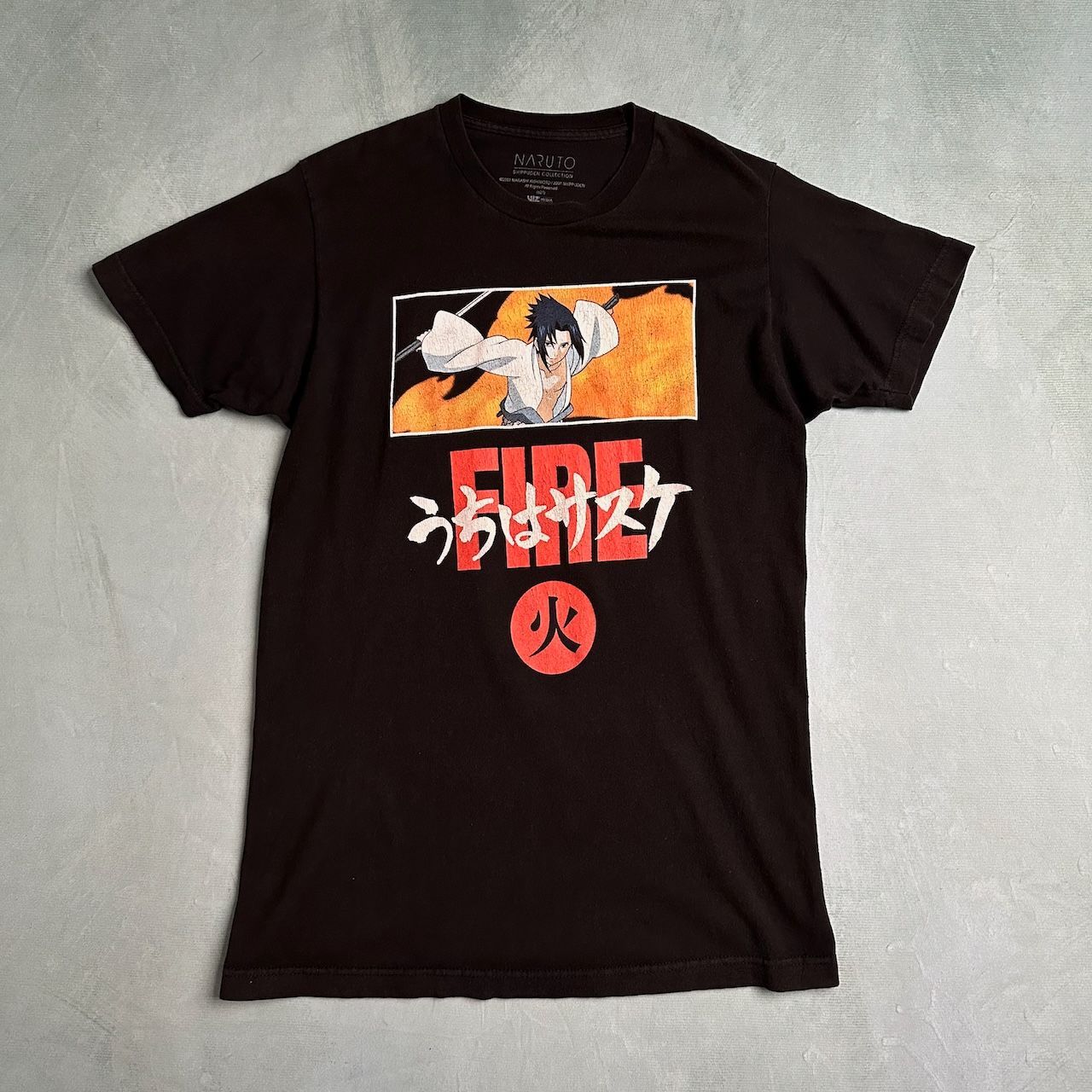 NARUTO ナルト　サスケ　tシャツ アニメ NARUTO(ナルト) うちはサスケ千鳥 Tシャツ(ブラック) LLサイズ
