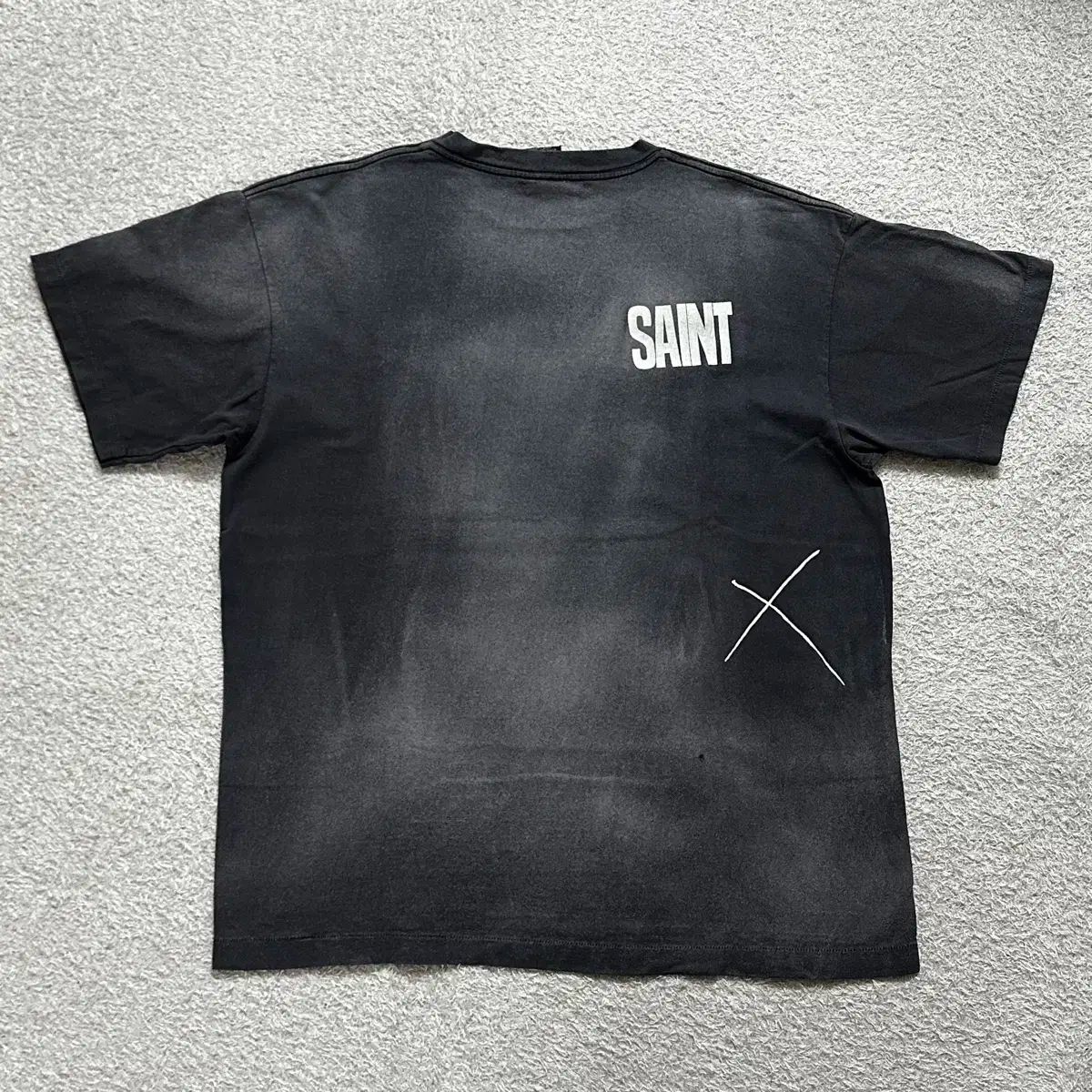 XL SAINT MICHAEL(セント マイケル) 24SS ラストマン 打つこと Tシャツ 