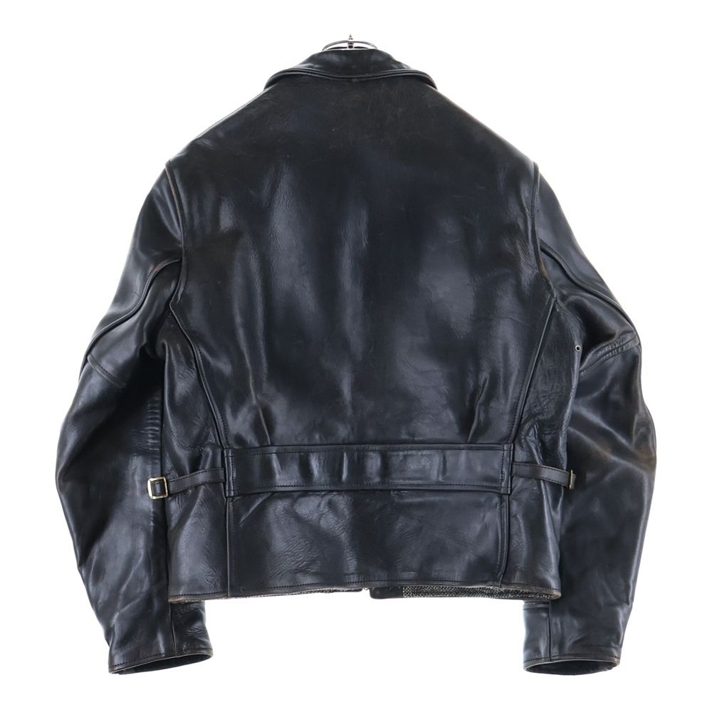 AERO LEATHER エアロレザー ホースハイド ジップアップ レザースポーツジャケット ブラウン