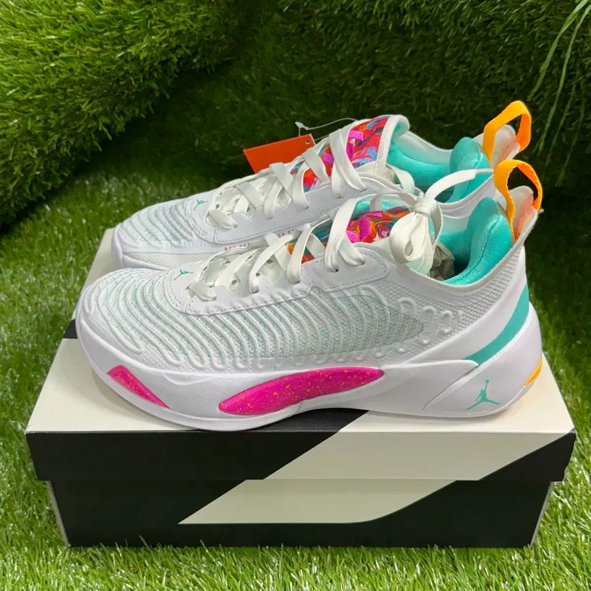 （ 250 ） ジョーダン ルカ 1 PF 白 動的 ターコイズ