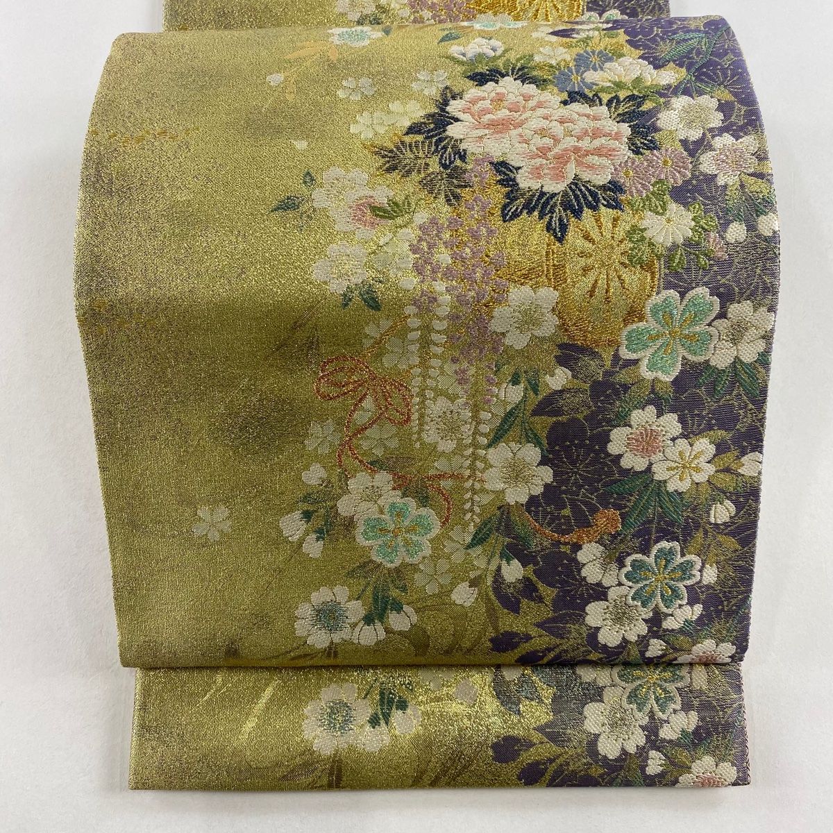 と*ん様 袋帯 花柄 鳥模様 袋帯 花柄 鳥模様