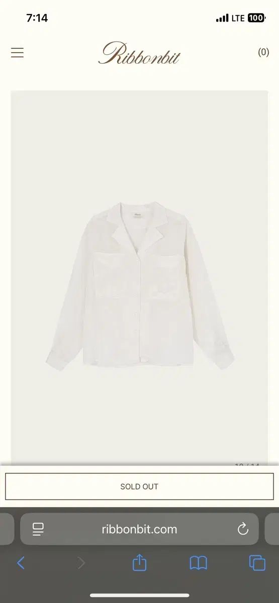 リボンライト Robbonbit maze pocket blouse