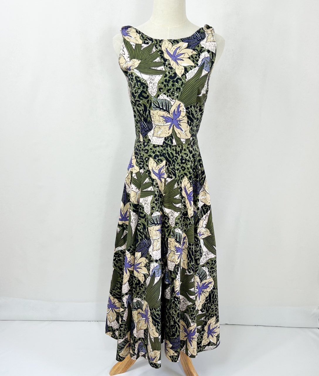 T_LOPLAN テーロプラン ノースリーブ スリット ロングワンピース F