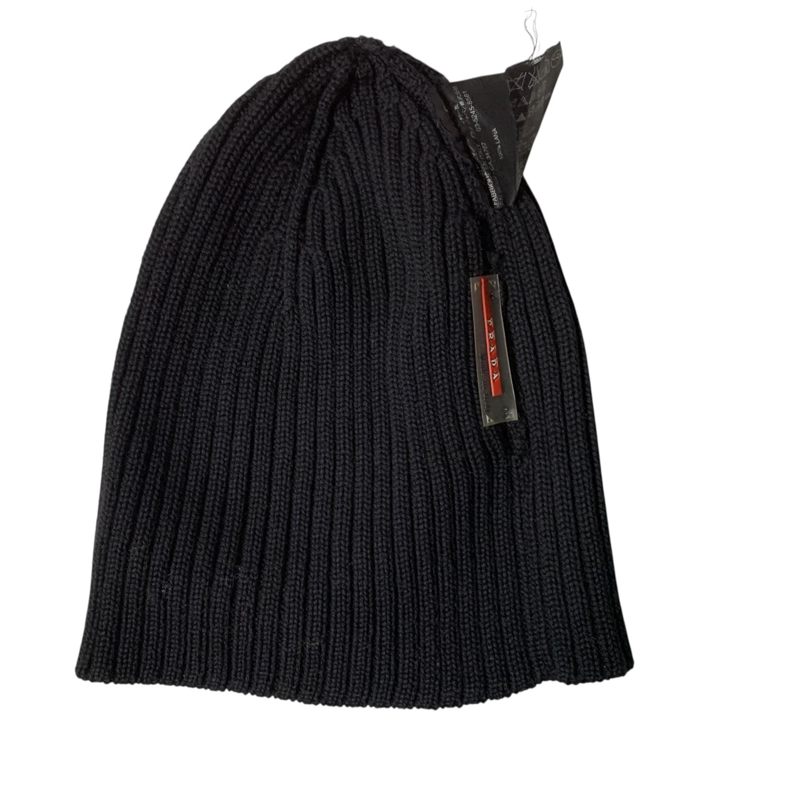 ◇中古品◇PRADA SPORT プラダ スポーツ ニット帽 帽子 ロゴ