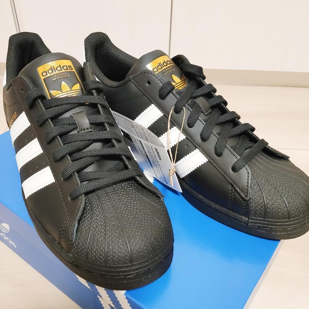 新品 27.5cm アディダス スーパースター EG4959 黒 スニーカー adidas