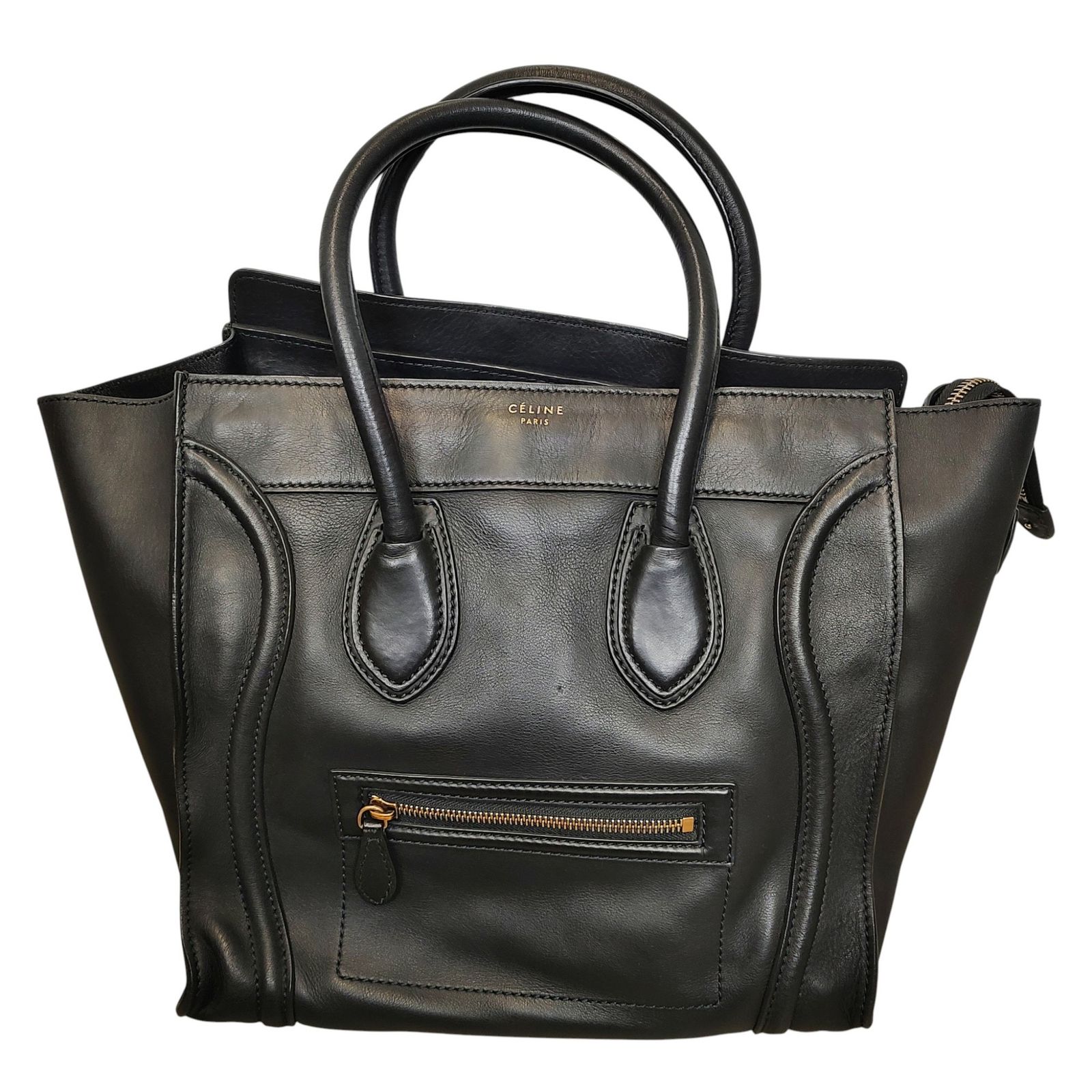 CELINE セリーヌ ラゲージ ファントム ショッパー トートバッグ F ブラック