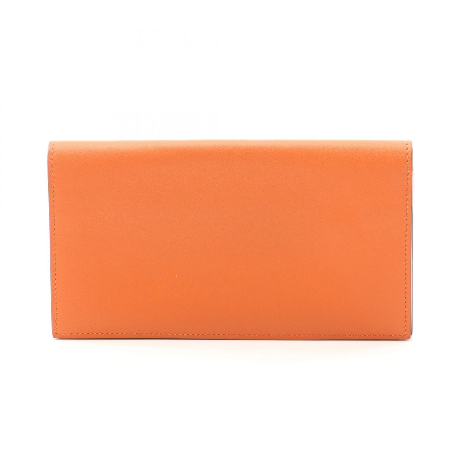 Hermes オレンジ レザー 二つ折り財布 美品『エルメス』 ジップザップ 二つ折り 財布 オレンジ カード