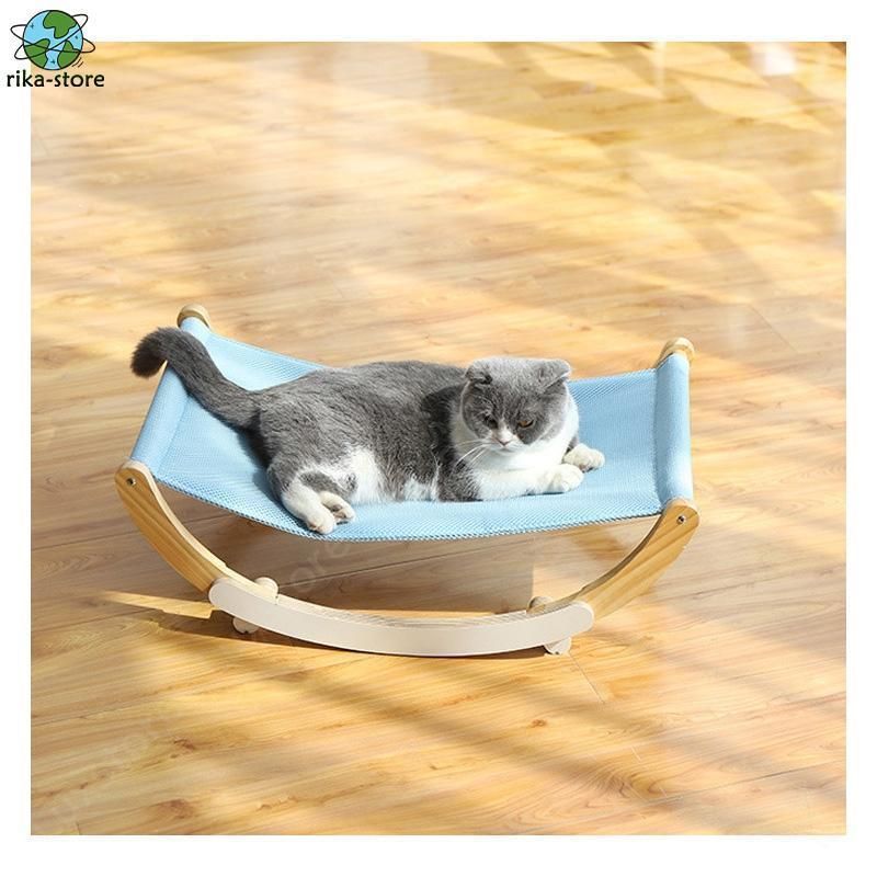猫 ハンモック 猫ベッド 木製 スタンド型　揺れる　多機能 運動不足やストレ1 Amazon.co.jp: 猫 ハンモック ベッド 木製 スタンド型 揺れる 多