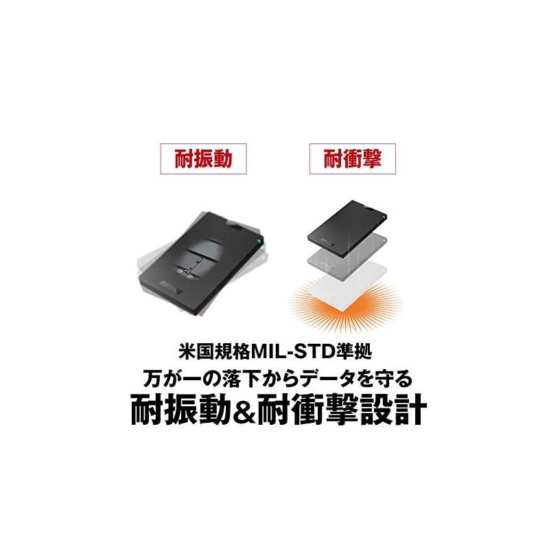 PC周辺機器 バッファロー ポータブルSSD1TB日本製 PS5/PS4 耐衝撃