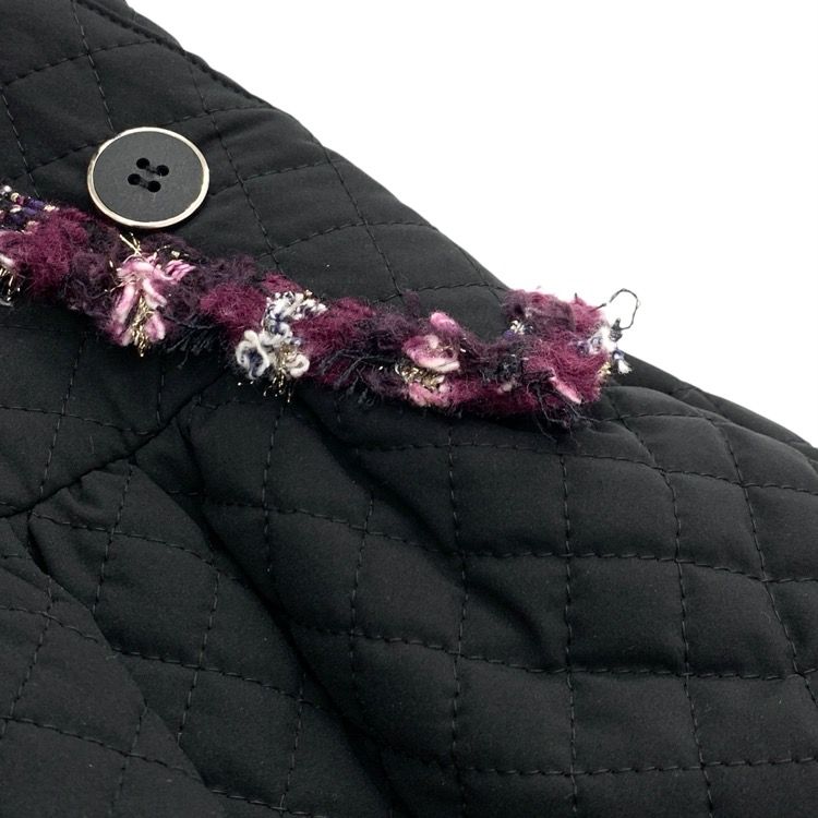 René - 新品 ルネ ツイード ジレ 34 ブラック×ピンクMIX René - 新品 ルネ ツイード ジレ 34 ブラック×ピンクMIXの通販