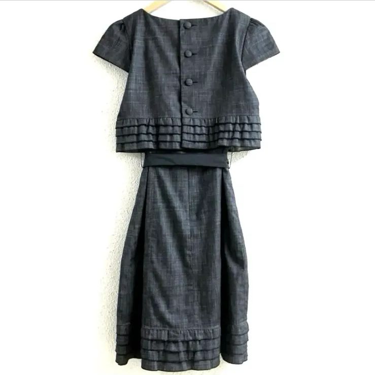 M'S GRACY エムズグレイシー 花装飾 リボンベルトワンピース 38 - メルカリ